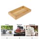 thumbnail image 4 of Bandeja de madera para servir, plato de madera, platos de frutas, bandeja de madera pequeña rectangular natural para fiestas, aperitivos de queso, 4 of 6
