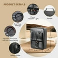 thumbnail image 3 of BEYOND HEAT Milkhouse Space Heater, 1300W/1500W Heater with Thermostat, 3 Heat Settings, Safe and Quiet Heater for Garage Workshop Warehouse, Black, 3 of 6