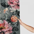 thumbnail image 3 of Creowell Flower Shower Curtain Set Modern Floral Shower Curtains Grey Pink Botanical Farmhouse Fabric Shower Curtains for Bathroom Home Hotel Plants Shower Curtains for Bathtub White, 3 of 7