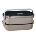 thumbnail image 2 of Fiambrera Bento BLESIY de Acero Inoxidable 1100 ml Gris, 2 of 8
