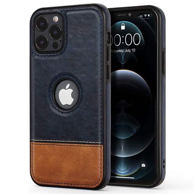 Funda de teléfono de cuero ultradelgada para iPhone 13 Pro Max 12 11 Pro Max XR X 7 Plus 14 parachoques a prueba de golpes funda trasera suave de negocios Tan Jianjun unisex
