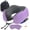 Light Purple Striped Kit, variant on Travel Neck Pillow Burgundy Striped Kit with Pouch Sleep Mask and Earplugs