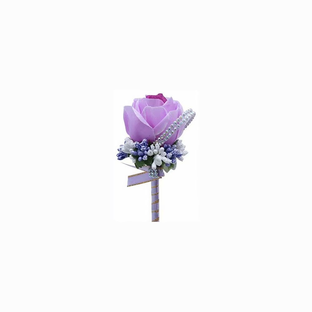 5" Lavender Purple Dahlia Silk Flower Hair Clip Wedding Homecoming 