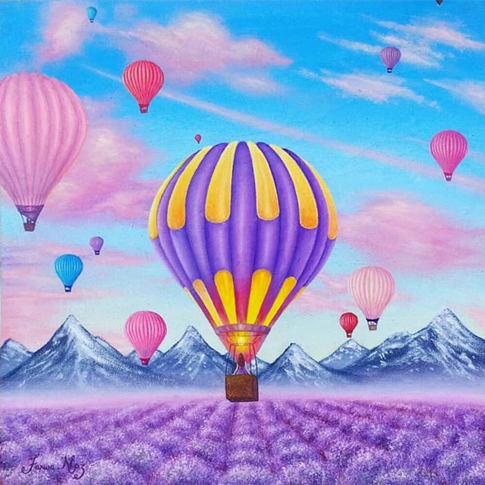 Chinatera 5D DIY Full Drill Diamond Painting Hot Air Balloon Embroidery