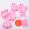 thumbnail image 2 of 3D Cookie Cutter Mold with Pusher for Kids 6 PCS Different Shape Cookie Cutters Baking Tools for Cutting Cakes, Cookies, Fruit, Chocolate, 2 of 5