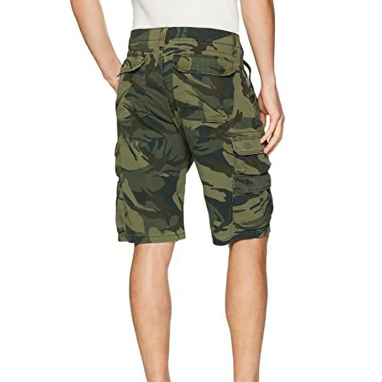 Mens Below Knee Camo Cargo Shorts Men s Outdoor Comfy Lightweight