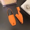 thumbnail image 4 of Womens Sandals Women's Fashionable Casual Spring And Summer Versatile Beach Wedge Solid Color Peep-Toe Open-Toe Slippers,Orange,36, 4 of 9