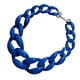 thumbnail image 1 of Collar de cadena de eslabones acrílicos gruesos Qarigey Boho para Mujer azul real, 1 of 6