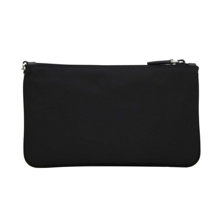 ★ PRADA/プラダ ★ ナイロンポーチ 1NH545 New Prada Black Tessuto Nylon Pouch Prada Logo Wristlet