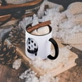 thumbnail image 5 of 3dRose, A Silver and Black Movie Reel, 11oz Two-Tone Black Mug, 5 of 7