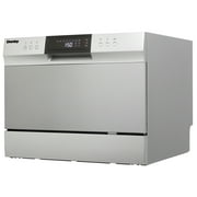 Danby 6 Place Setting Countertop Dishwasher in Silver (DDW631SDB)