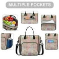 thumbnail image 2 of OBREWU Pioneer Flower Womens Lunch Box for Work,Insulated Large Pioneer Flower Lunch Bag for Women,Loncheras Para Mujer,Leakproof Adult Lunch Bag for Work,Beach,Travel,Picnic,Camping, 2 of 7