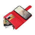 thumbnail image 4 of Case for Google Pixel 6 5G Cover Zipper Pocket Wallet Case Magnetic Protective - Red, 4 of 5