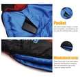 thumbnail image 4 of Sacos de dormir de momia Saco de dormir de algodón Equipo para acampar al aire libre (Rojo) Ehuebsd  Para Estrenar, 4 of 8