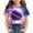 Purple, variant on Riecok Girls Summer Short Sleeve Round-Neck Oversized T Shirts Kids All-match Fashion Lightweight Comfortable Clothes Trendy Purple 3 Years
