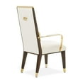 thumbnail image 5 of Michael Amini Belmont Place Dining Arm Chair - Cream/Espresso, 5 of 19