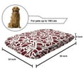 thumbnail image 2 of Peppers Pet Bed, Various Types of Chilli Peper Simplistic Composition of Kitchen Elements Design, Resistant Pad for Dogs and Cats Cushion with Removable Cover, 24" x 39", Ruby and Green, by Ambesonne, 2 of 4