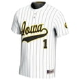 thumbnail image 2 of Unisex GameDay Greats #1 White Iowa Hawkeyes Softball Lightweight Fashion Jersey, 2 of 4