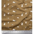 thumbnail image 1 of Soimoi Poly Georgette Fabric Notes,Guitar & Saxophones Musical Instrument Print Fabric by The Yard 42 Inch Wide, 1 of 3