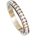thumbnail image 1 of Spinner Relieving Anxiety Cubic Zirconia Stackable Fidget Band Ring Titanium Steel Stainless Steel Roman Numeral Finger Rings Anxiety Relief for Women Men Jewelry, 1 of 4