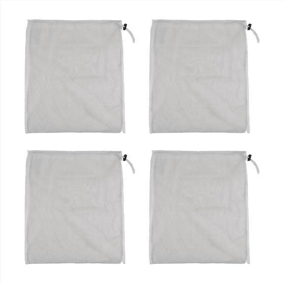 4 Pack Brew Bags -Reusable Mesh Bag for Fruit Cider Grape Wine Drawstring Straining in a 38X42cm