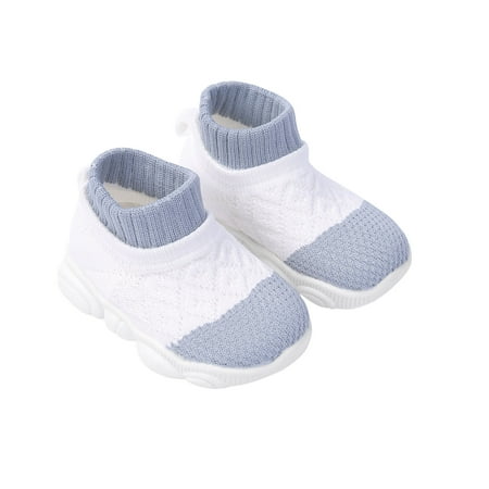 

Binpure Baby Girl Boy Shoes Knit Breathable Ankle High Walking First Walker
