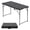 Black-4 FT, variant on 4ft Folding Table Half Portable Foldable Picnic For Office Home Camping Party (black 4 Ft)