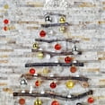 thumbnail image 4 of 34 Christmas Balls Tree Decorations Christmas Decorations, Christmas Tree Decorations Balls With Pendants Tree Decorations Christmas Plastic Pvc 4cm 34 Pieces / Set, Silver, 4 of 7