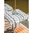thumbnail image 2 of Outdoor Tablecloths with Umbrella Hole & Zipper, Black Botanical 54x54 Inch Square Tablecloths, Modern Farmhouse Tropical Leaves Waterproof Table Cloth, Patio/Pool/Picnic Table Covers, 2 of 8