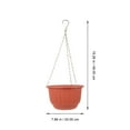 thumbnail image 2 of YSNOOWE 2Ud Maceteros Colgantes De Pared En Plástico Marrón Para Plantas En Casa Y Oficina, 2 of 7