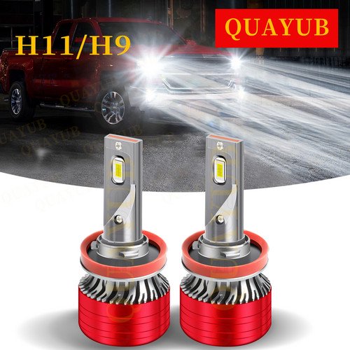 H11 LED Headlight Kit Bulbs White 6000k 2x fOR Chevy Silverado 1500