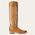 thumbnail image 2 of Women's Stetson Johnnie Leather Boots Handcrafted Gold, 2 of 7