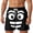 Black, variant on Men Funny 3D Face Printed Shorts - Soft Knitted Cartoon Expression Bottoms With Stereoscopic Design, Quirky Vacation Style Mens Shorts For Beach Party & Daily Fun Wear