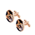 thumbnail image 2 of Corgi Dog Stylish Stainless Steel Shirt Cufflinks for Men, for Both Business Attire and Formal Events, 2 of 6
