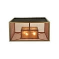thumbnail image 4 of Meyda Tiffany 125237 24.5" Square Quadrato Umador Flush Mount Ceiling Fixture - Mica, 4 of 4