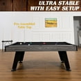 thumbnail image 6 of Barrington Billiards Blackstone 7.5 Ft Pool Table with Black Velvet Cloth, Cue Rack, Balls, Cue Sticks for Family Game Room, 6 of 7