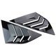 thumbnail image 1 of Riwesomey Paquete de 2 persianas para ventana trasera de coche, embellecedores de decoración para coche, cubierta protectora Exterior, suministros de Ventana automotriz Negro brillante Riwesomey VI016758-02B, 1 of 6
