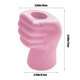thumbnail image 3 of Jarrón de plástico escandinavo para arreglos florales húmedos y secos - Recipiente decorativo geométrico moderno, blanco/rosa/verde, 17x10cm, uso interior y exterior, 3 of 6
