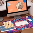 thumbnail image 5 of Desk Mat, Colorful Mandala Flowers Desk Pad, Mandala Flower Large Gaming Mouse Pad for Desk, 31.5"x15.7" Extended Big Computer Keyboard Mouse Pad with Non-Slip Base and Stitched Edge, 5 of 6