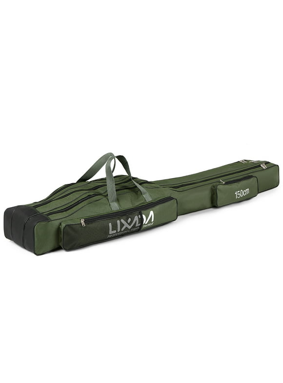 Lixada Fishing Rod Case, Portable Folding Fishing Rod Case Fishing Pole