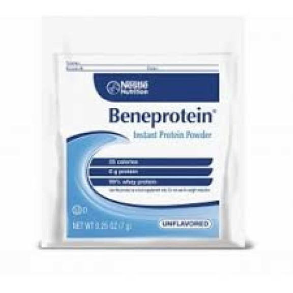 Nestle Beneprotein Instant Protein Unflavored Powder, 7 Gram Individual Packet, 25kCal, Lactose-free, Gluten-free, 1 Packet