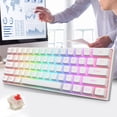 thumbnail image 1 of Cameland Pk61 Clavier Mécanique de Jeu Rétroéclairé Filaire Usb Jaune à 61 Touches, 1 of 3
