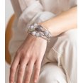 thumbnail image 4 of Fulu Autumn Pulseras Apilables Con Cuentas Para Mujer Boho Wrap Pulsera De Plata En Capas Joyería De Moda Regalos Para Ella (Porcelana Blanca), 4 of 5
