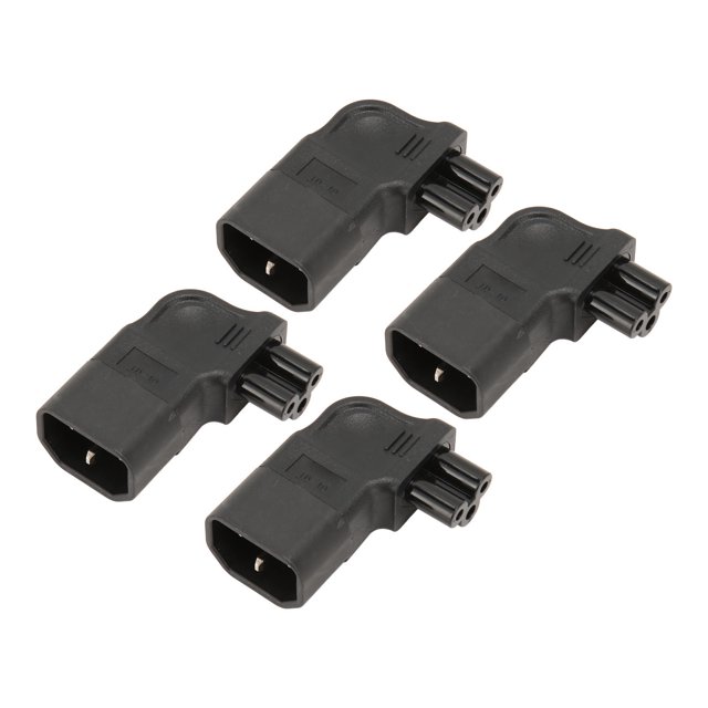 Adaptador de corriente ANGGREK IEC320 C14 a C5 4 Piezas 250 V PVC