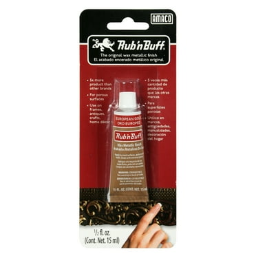 AMACO Rub 'n Buff Metallic Finishes European Gold 1/2 oz. Tube Multicolor Metallic Finish Paste