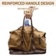 thumbnail image 3 of Bolsa de viaje grande de lona marrón Weekender Bag FENGDONG, 3 of 6