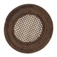 thumbnail image 1 of Saro Lifestyle Handmade Rattan Charger Plates, Brown, Set of 4, 13 in, Round, Rattan, Charger Plate, 1 of 1