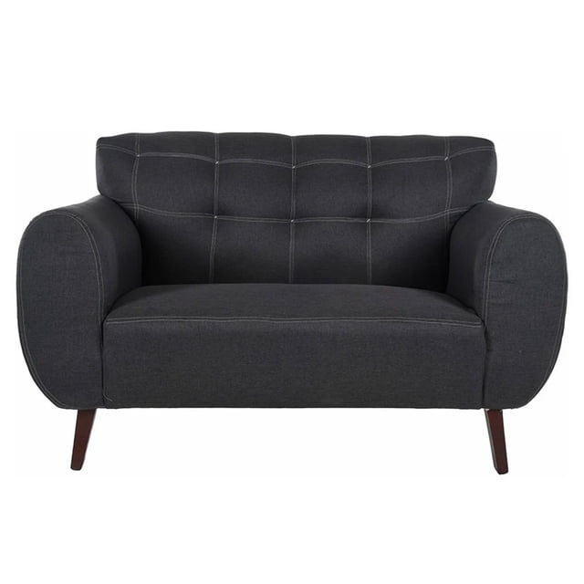 Love Seat Irlanda Lino Gris Oxford Salas Modernas Minimalistas Lounge Sillones Retro DIMOBELER Irlanda