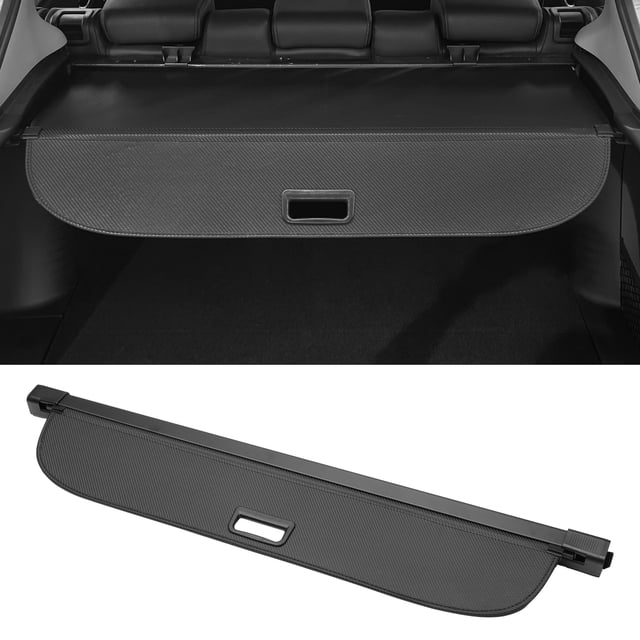 Cubierta de Carga Retráctil Unique Bargains para Lincoln MKC 2015-2019, Sombra de Seguridad para Equipaje Trasero de Fibra de Carbono Negra