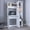 White, variant on Gray Main Color Desk - Five Cubbies and Shelves - School Study Space - High - quality and Long - term
